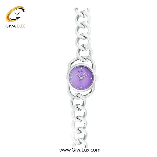 ساعت مچی اورجینال زنانه LdA نقره ای | نقره ای| بنفش| کد رفرنس 2489